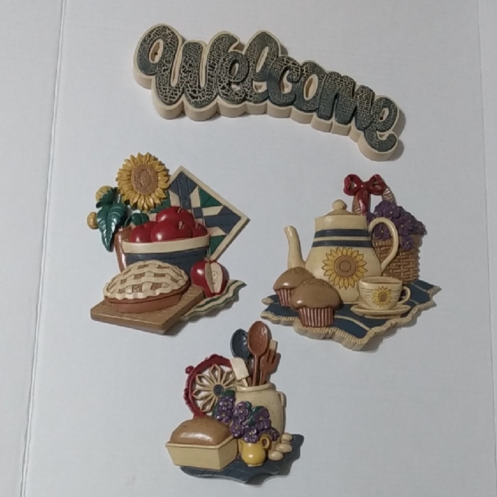Vtg Home Interior Welcome Kitchen Set